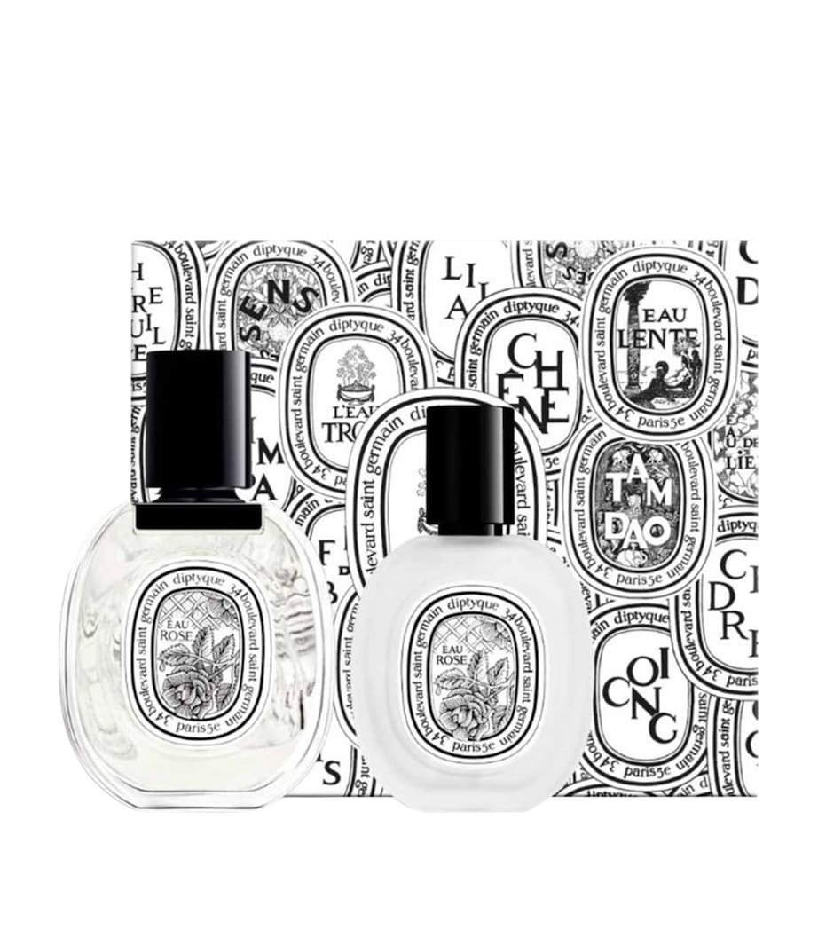 مجموعة هدايا Diptyque Eau Rose EDT وبخاخ الشعر، مستوردة من المملكة المتحدة