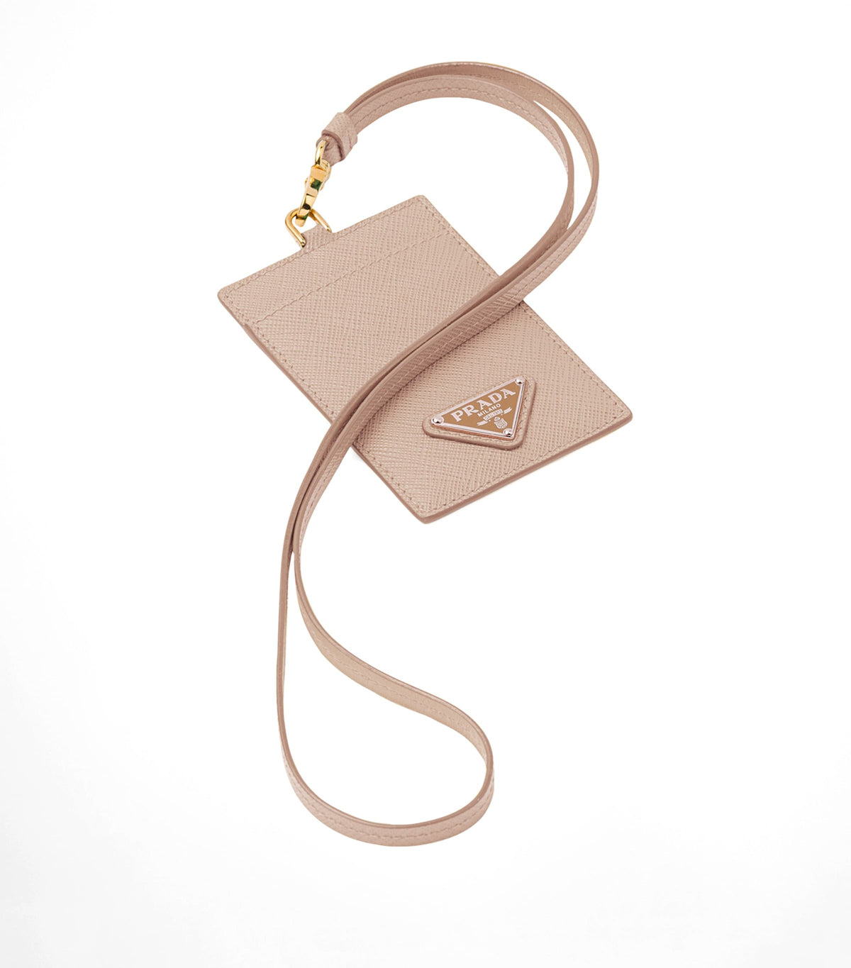 Prada Saffiano leather badge holder, imported from the UK