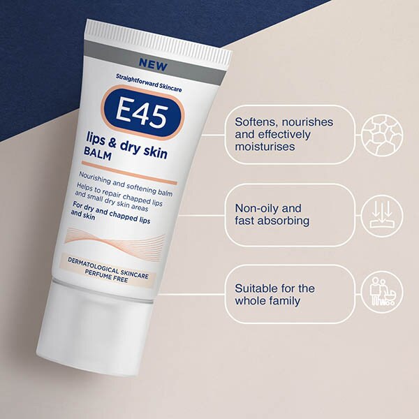 E45 Lips & Dry Skin Nourishing Multi-Purpose Balm 30Ml GOODS Superdrug   