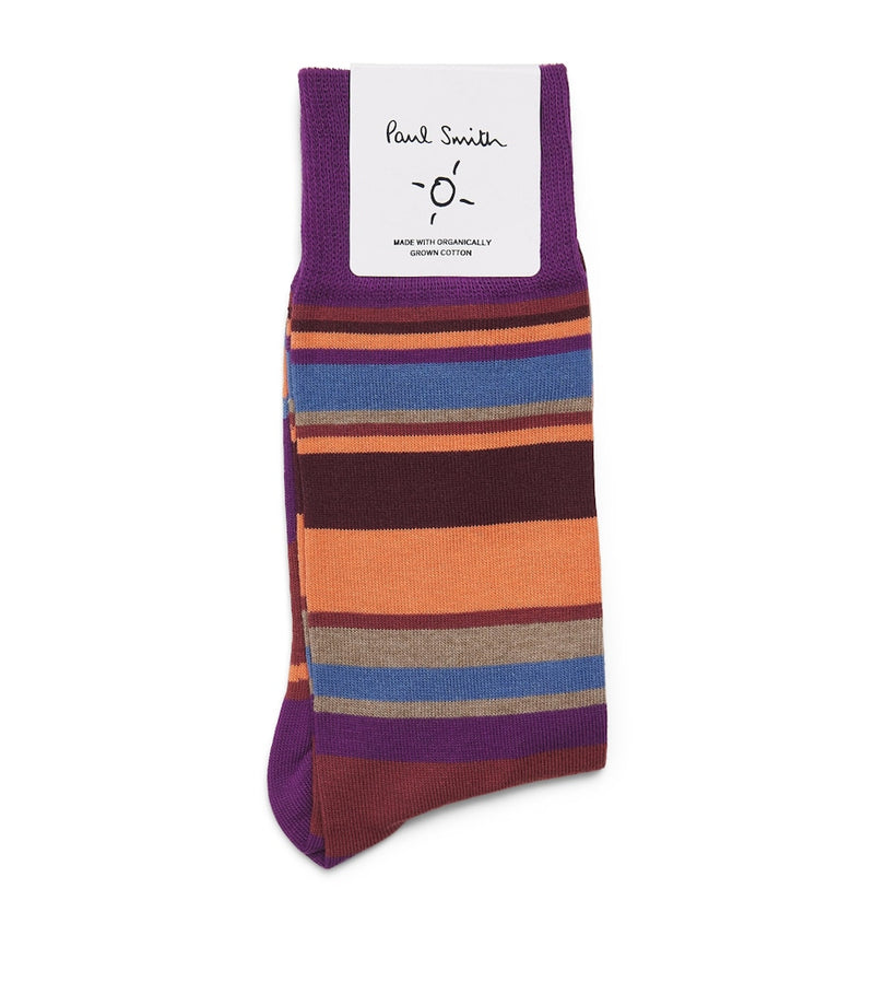 Paul Smith designer stripe socks, UK version