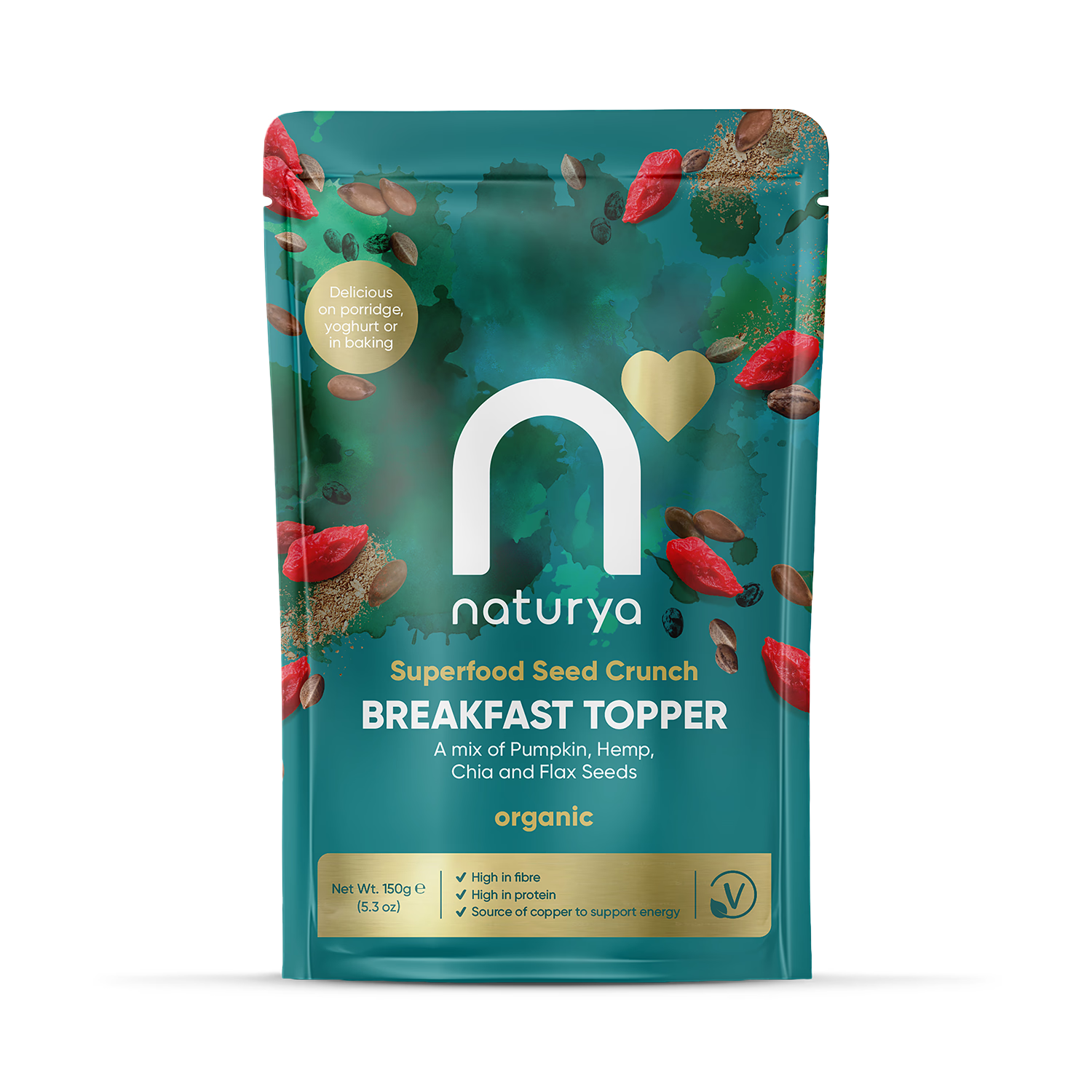Naturya superfood breakfast topper seed crunch 150g (British brand)