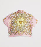 Versace Kids Silk Twill Barocco Shirt Dress 6-14 Years (British brand)