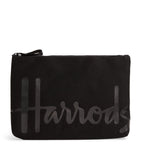 Harrods Medium Cotton Logo Pouch, UK version