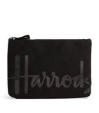 Harrods Medium Cotton Logo Pouch, UK version