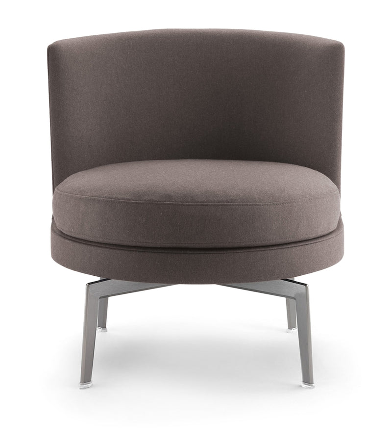 Flexform Feel Good swivelling armchair with down cushion, UK version