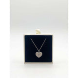 SVNX sparkly heart necklace silver, imported from the UK