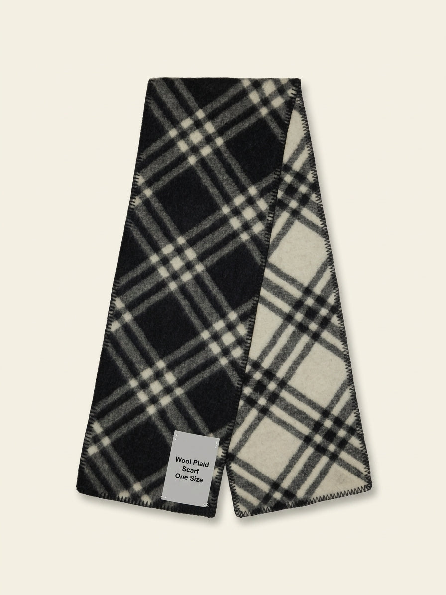 Burberry check wool scarf 182x30cm - British product