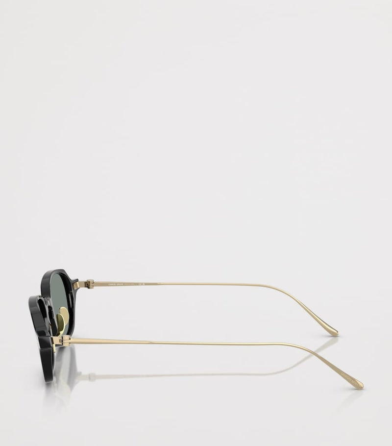 Giorgio Armani rectangle sunglasses dark acetate (British brand)