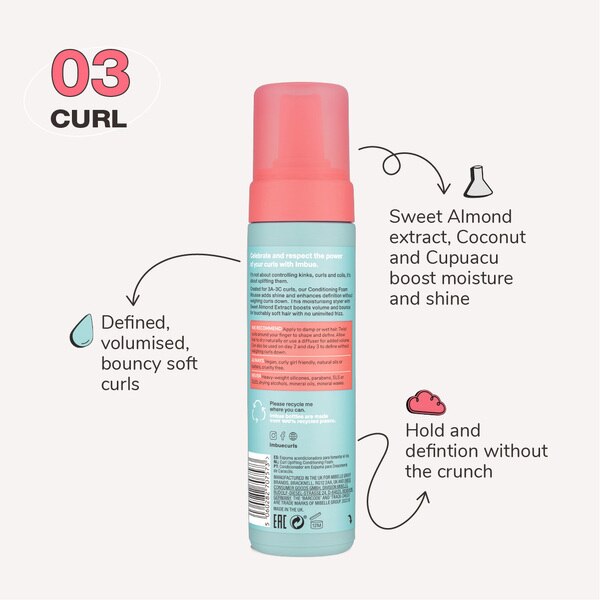 Curl Uplifting Conditioning Foam 200Ml GOODS Superdrug   