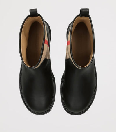 أحذية الكاحل الجلدية Sidney للأطفال من Burberry