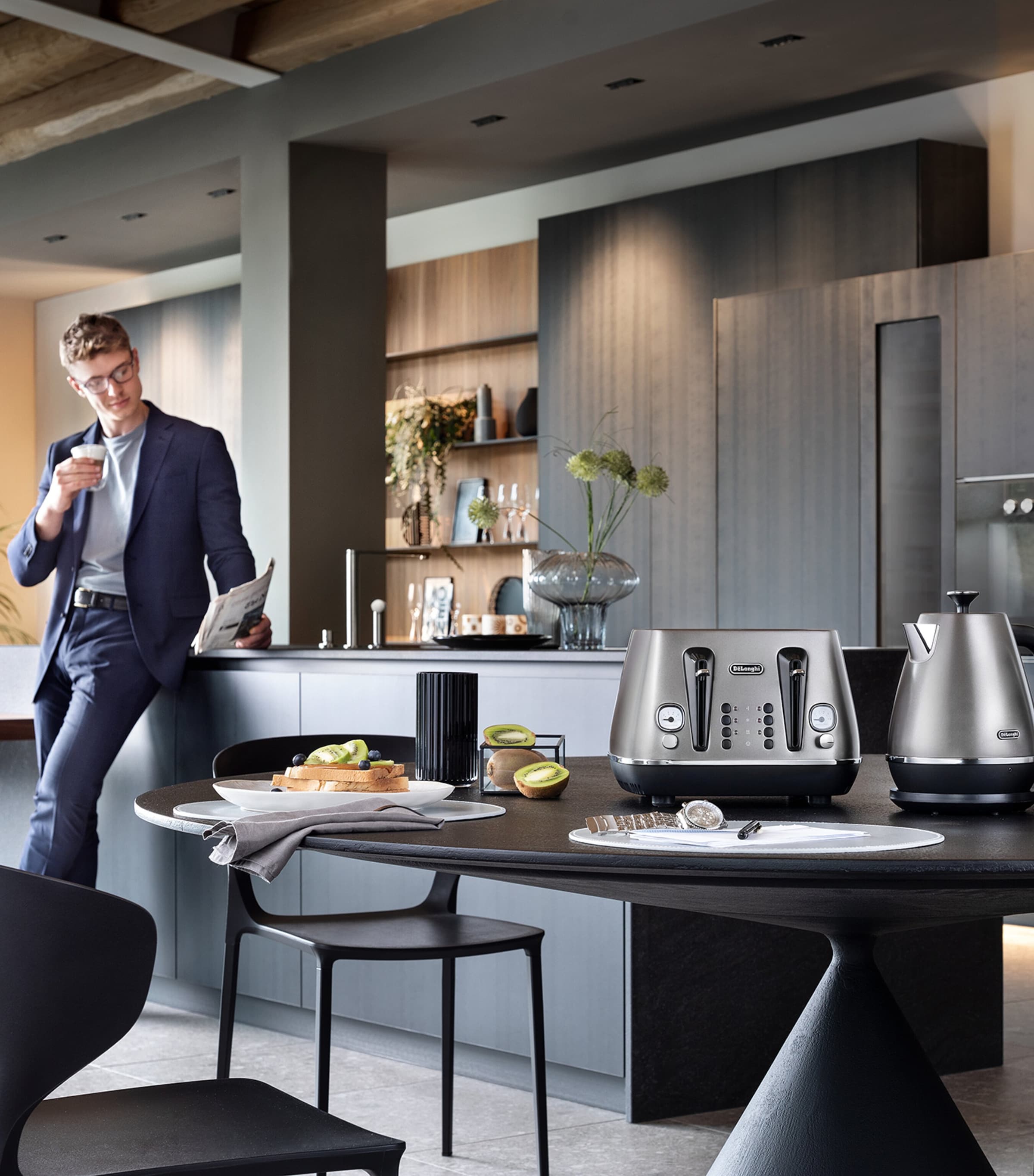De'Longhi Distinta X kettle 1.7L stainless steel (British brand)
