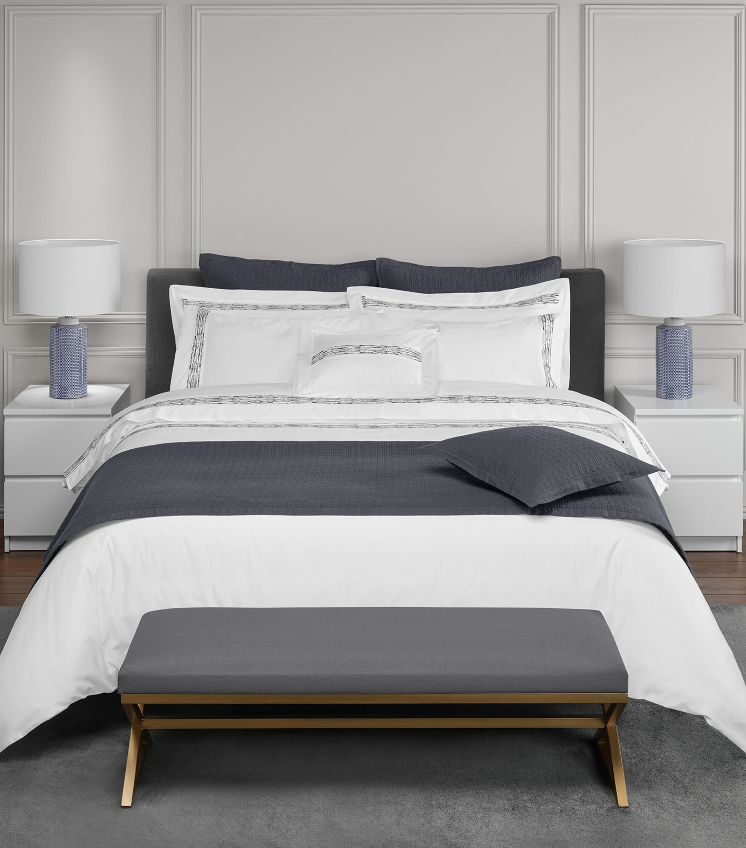 Amalia Egyptian Cotton Alentejo Super King Duvet Cover Set - British product