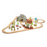 Bigjigs Rail Wooden Wild West Train Set, 62 Play Pieces GOODS Superdrug   