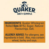 Quaker Oat So Simple Big Bowl Golden Syrup Porridge Sachets Cereal   6 per pack Food Cupboard M&S   