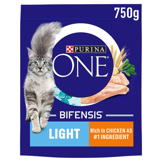 Purina One Light Dry Cat Food Chicken & Wheat 750g Advanced nutrition cat food Sainsburys   