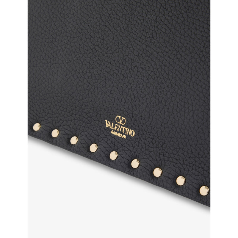 Valentino Garavani Rockstud leather clutch bag 19cm (British brand)