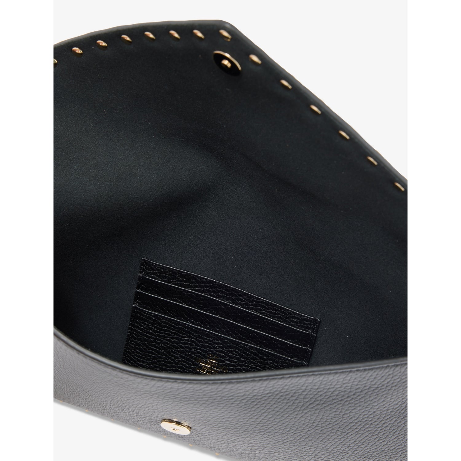 Valentino Garavani Rockstud leather clutch bag 19cm (British brand)