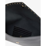 Valentino Garavani Rockstud leather clutch bag 19cm (British brand)