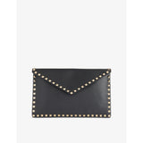 Valentino Garavani Rockstud leather clutch bag 19cm (British brand)