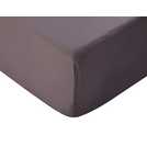 Silentnight Supersoft Plain Charcoal Fitted Sheet Kingsize (British brand)