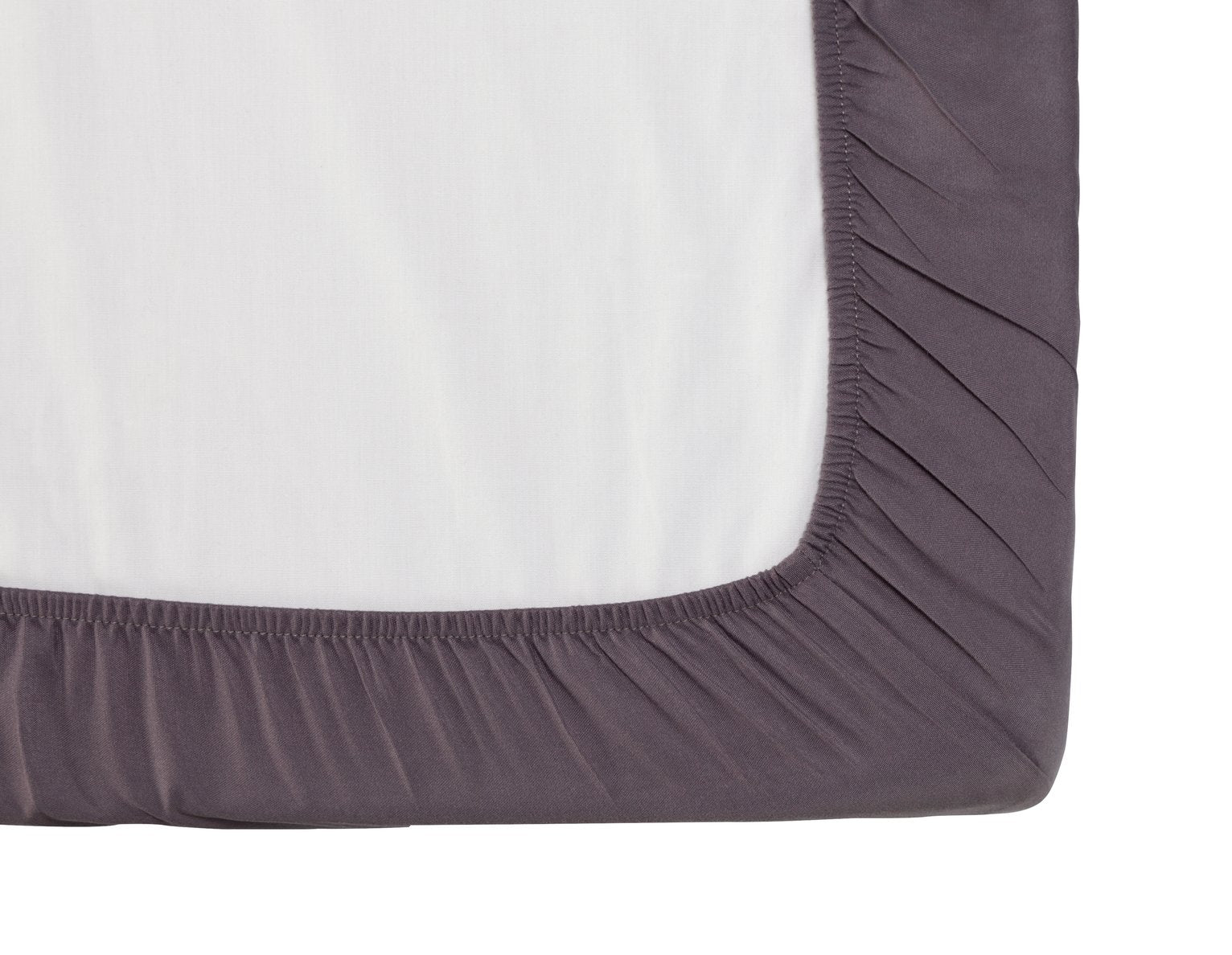 Silentnight Supersoft Plain Charcoal Fitted Sheet Kingsize (British brand)
