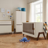 Tutti Bambini Fuori 4 Piece Nursery Set, Sand & Walnut Finish GOODS Costco UK