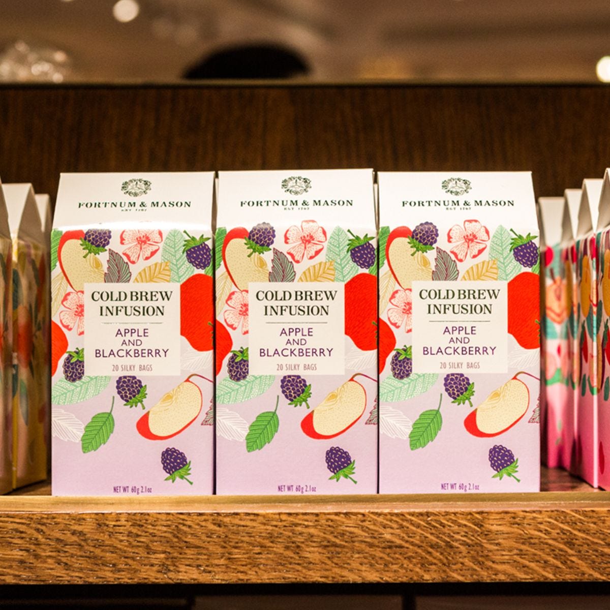 Fortnum's cold brew infusion apple blackberry 20 tea bags - British product