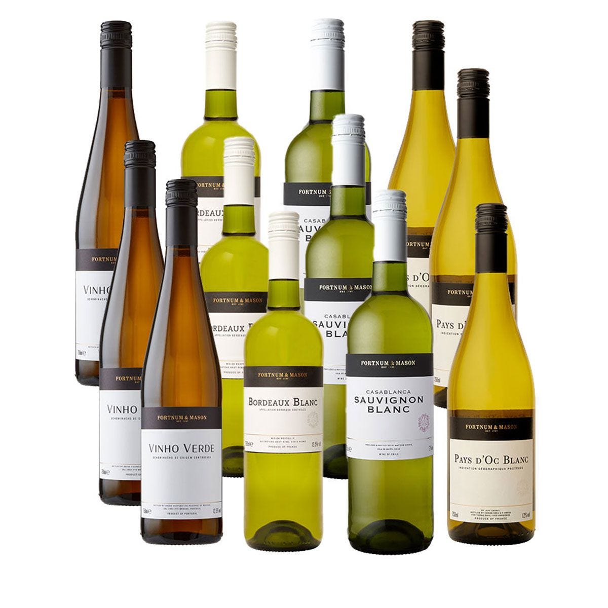 Fortnum's white wine selection 12 bottles - British product
