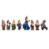 Snow White boxed Christmas decorations set with glass figures, 33cm, UK version