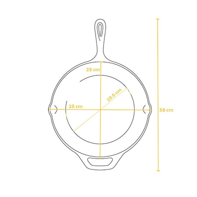 Poêle grill en fonte Tramontina 26cm