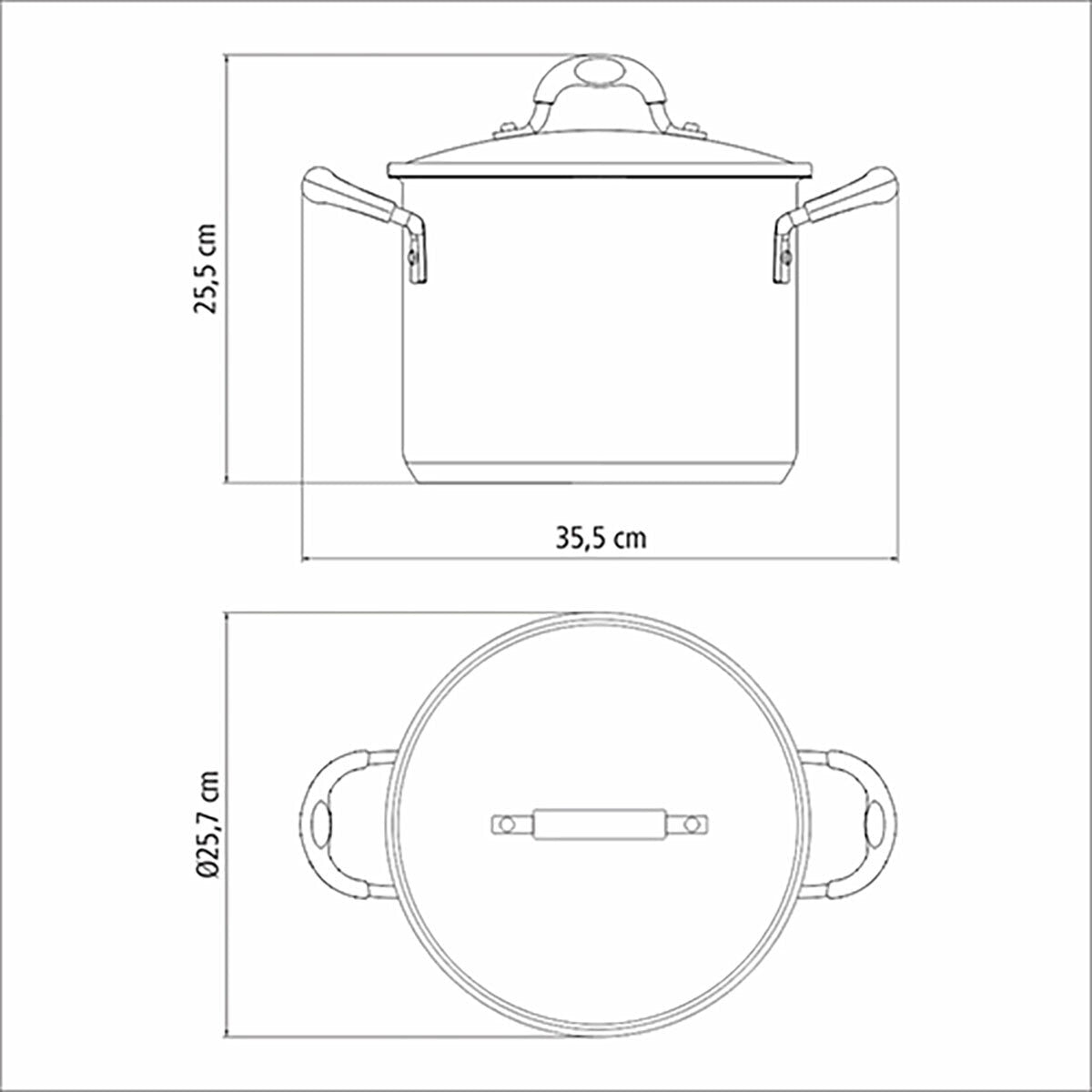 Tramontina Stainless Steel Stockpot & Drainer, 24cm / 7.8L GOODS Costco UK