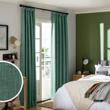 Habitat blackout pencil pleat green curtains 168x183cm, UK version
