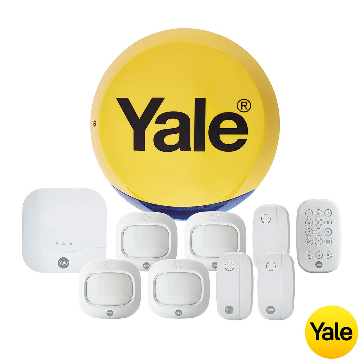 Yale IA-320 10pc Sync Smart Home Alarm with x4 Motion Sensors and x3 Window/Door Sensors GOODS Costco UK