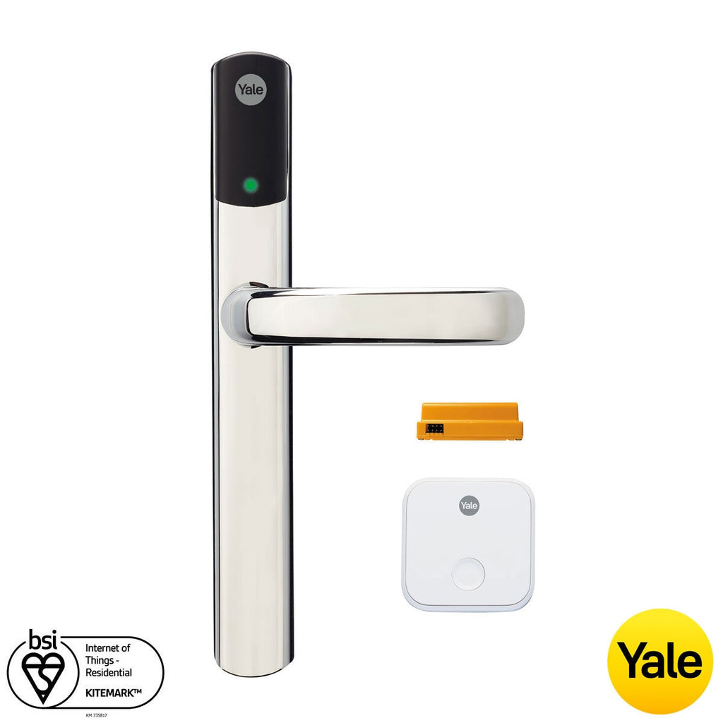 Yale Conexis L2 Smart Lock in Chrome With Access Module and Connect WiFi Bridge