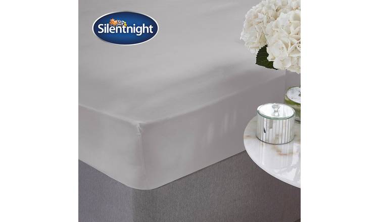 Silentnight Supersoft Dove Grey Fitted Sheet Single (British brand)