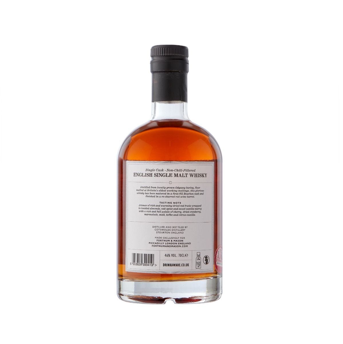 Fortnum's English single malt whisky 70cl single cask (British brand)