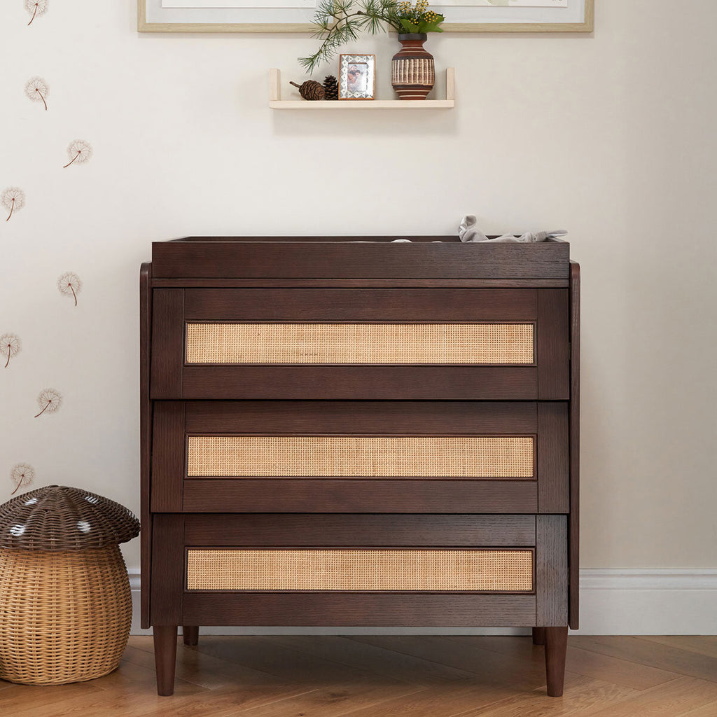 Tutti Bambini Japandi 4 Piece Nursery Set, Walnut Finish