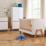 Tutti Bambini Fuori 4 Piece Nursery Set, White & Light Oak Finish GOODS Costco UK