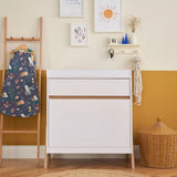 Tutti Bambini Fuori 4 Piece Nursery Set, White & Light Oak Finish GOODS Costco UK