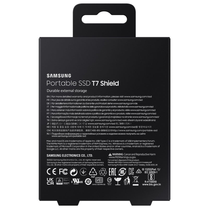Samsung T7 Shield portable SSD 4TB, UK version