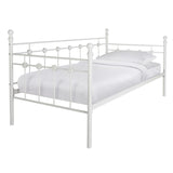 Argos metal day bed and mattress set in white - British product