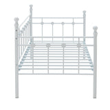 Argos metal day bed and mattress set in white - British product