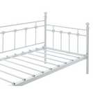 Argos metal day bed and mattress set in white - British product
