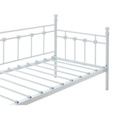 Argos metal day bed and mattress set in white - British product