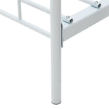 Argos metal day bed and mattress set in white - British product