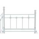 Argos metal day bed and mattress set in white - British product