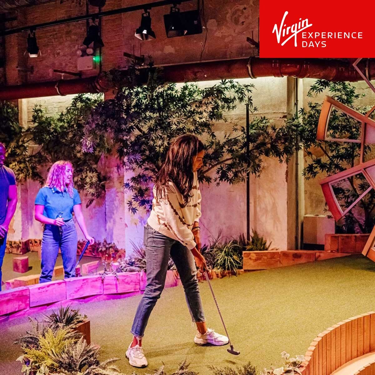 Virgin Experience Days Crazy Golf, Food and Drink Experience at Swingers, The Crazy Golf Club for Two People GOODS Costco UK