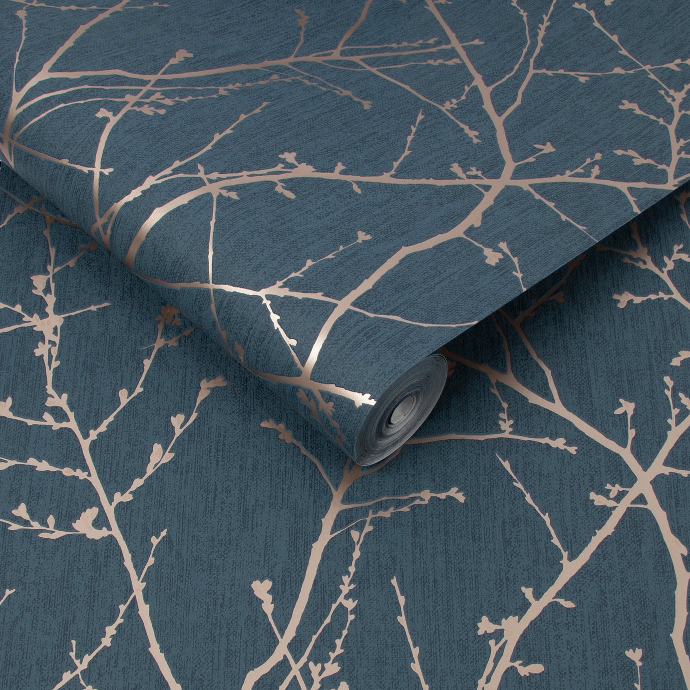Superfresco Easy Innocence Navy wallpaper 10m roll (British brand)