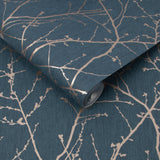 Superfresco Easy Innocence Navy wallpaper 10m roll (British brand)