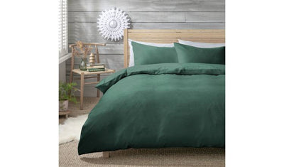 Argos Habitat Green Cord Duvet Cover Set - Double- Buy online at McGrocer